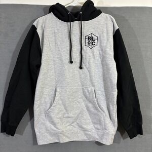 Independent Trading Co Men's S Hoodie Gray Black‎ Raglan Bloc Ministries Logo